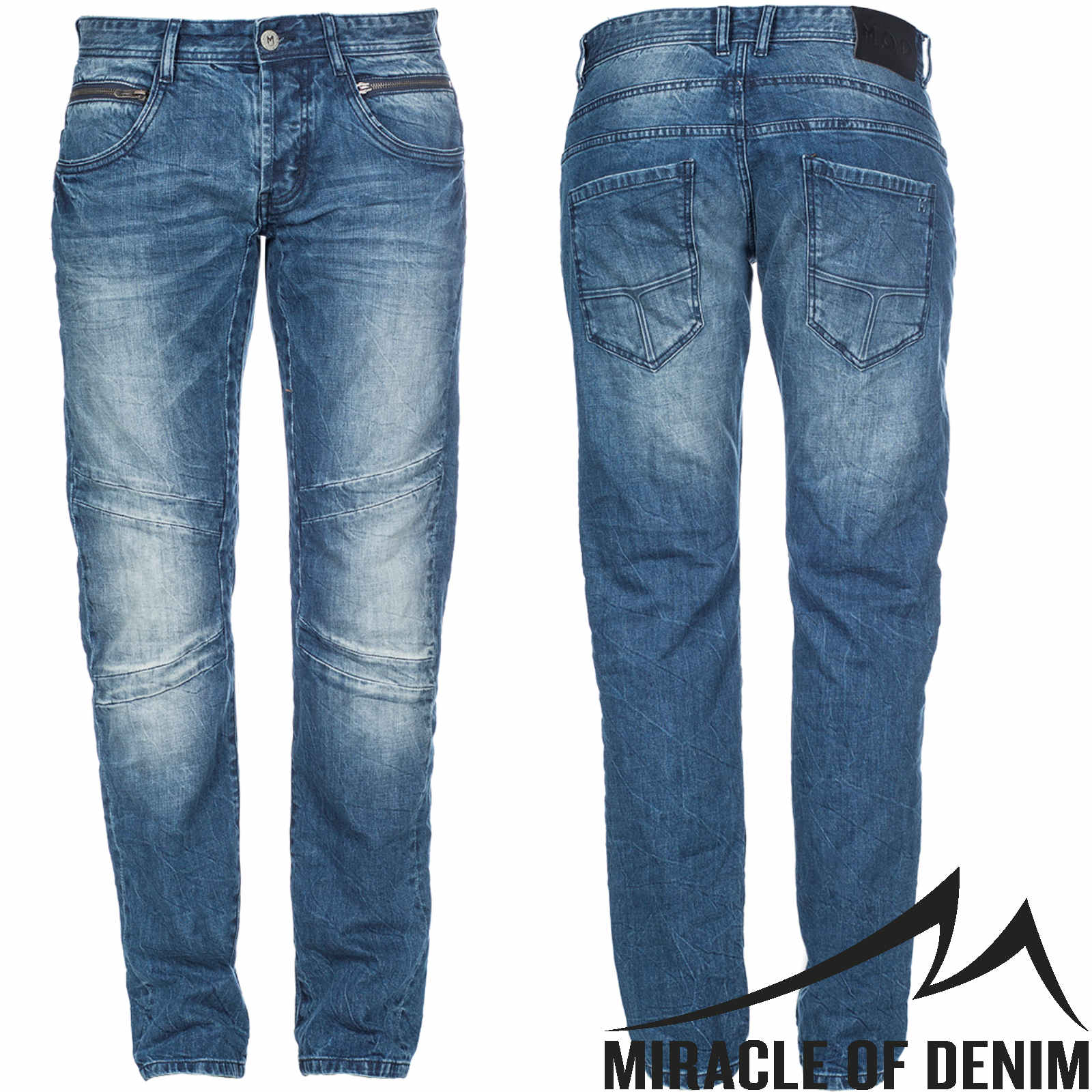 BNWT Da Uomo in denim di marca Peviani Slim Fit Jeans Skinny Stretch Pants Pantaloni