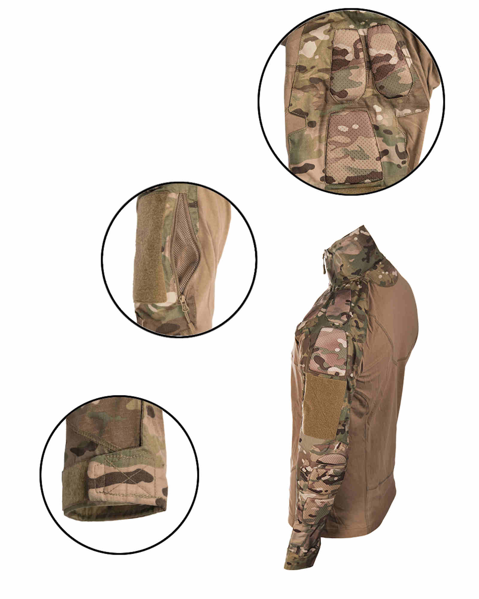 Mil-Tec COMBAT SHIRT CHIMERA MULTITARN Outdoorjacke Jacke