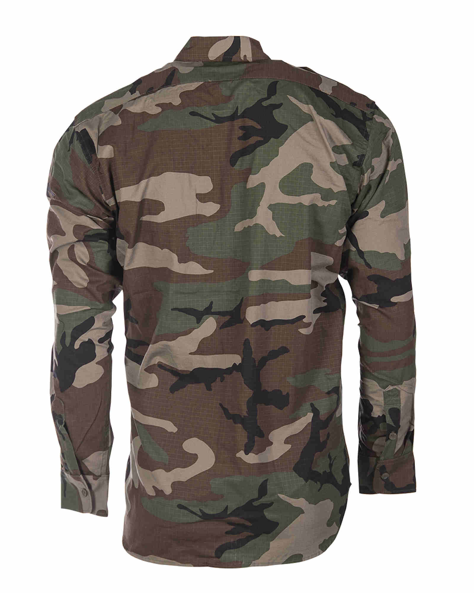 MIL-TEC campo Camicia RIPSTOP WOODLAND tempo libero