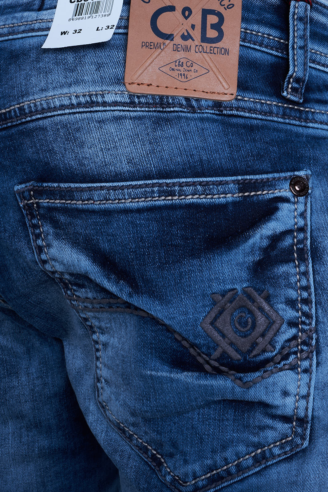 CIPO /& BAXX Herren Jeans Clubwear Denim Hose CD319 Straight Designer Dicke Nähte