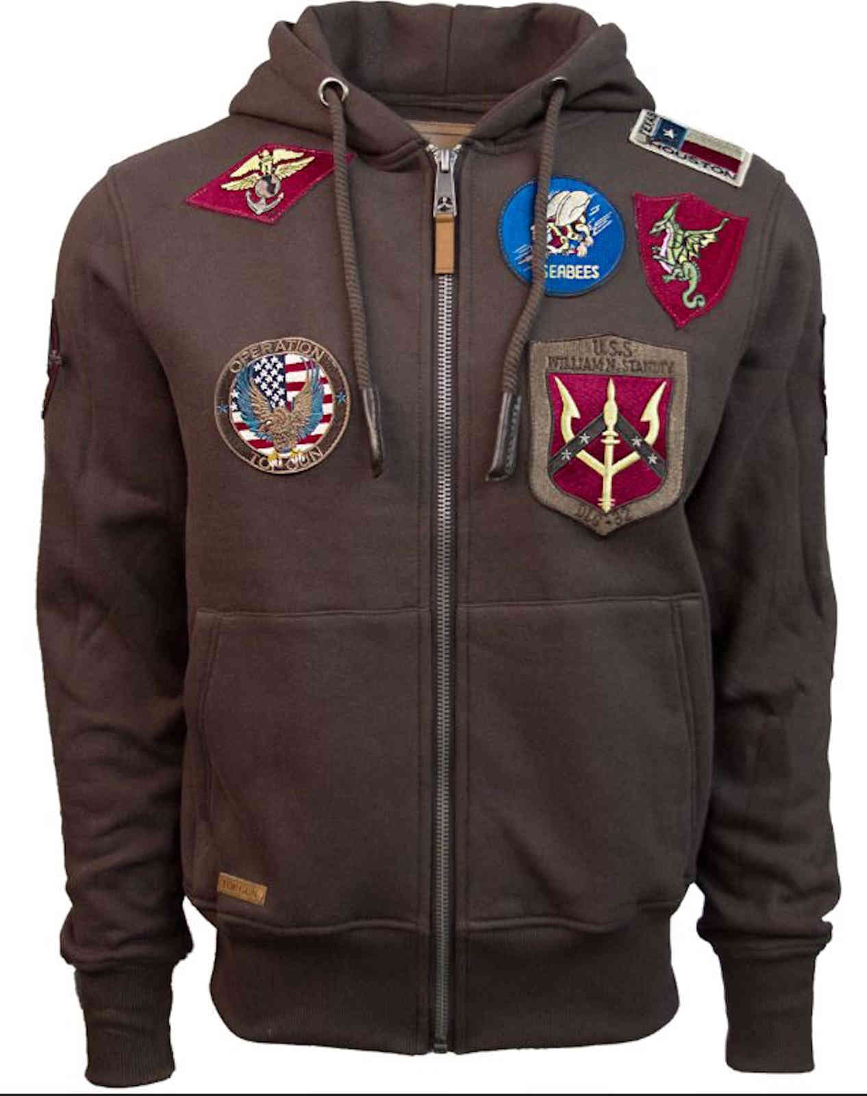 Top Gun Herren Zip Hoodie mit Reissverschluss Sweatjacket TGD 1707 Operation
