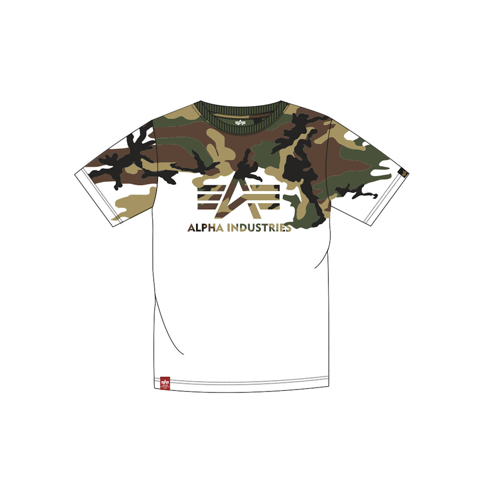 Alpha INDUSTRIES da Uomo Sweater Camo Print Pullover ma1 S M L XL XXL 3xl