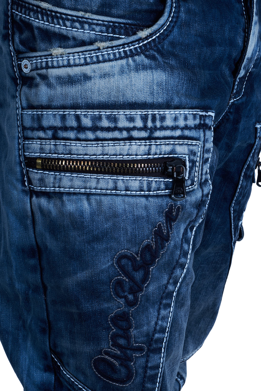 en Jeans C Denim Pantalon Couture Pantacourt CipoBaxx 1178 Mode 6v7fgIbYy
