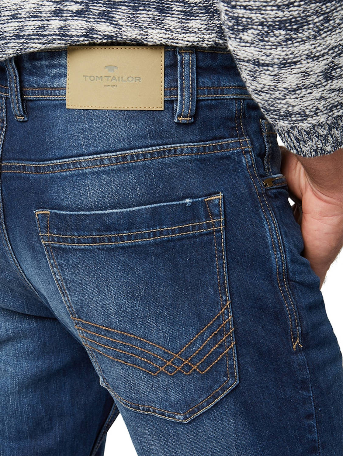 Tom Tailor Mens Josh Regular Slim Jeans Denim Stretch Five Pocket ...