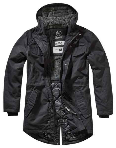 Brandit Herren Marsh Lake Teddyparka MEN 9442 Fishtail Parka Herren Jacke