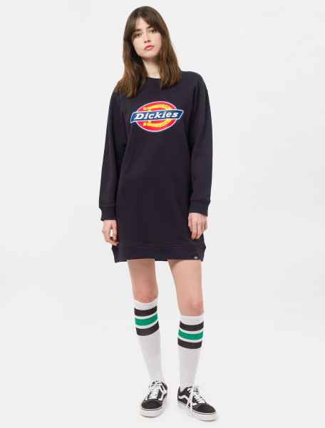 Dickies Damen Kleid BENHAM SWEATSHIRT DRESS WITH LOGO PRINT