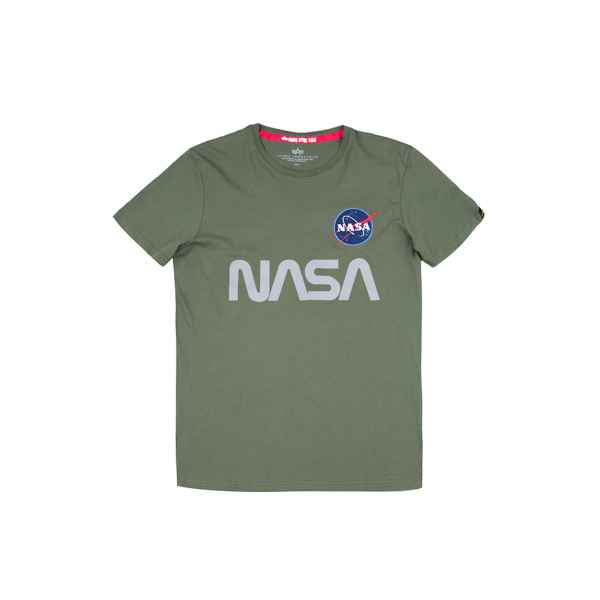 Alpha Industries NASA Reflective T Herren T-Shirt Rundhals Freizeit Tee 178501