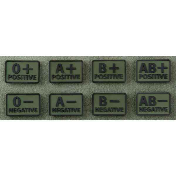 Helikon-Tex Blood Patch set 2pcs. PVC Army Abzeichen Blutgruppe