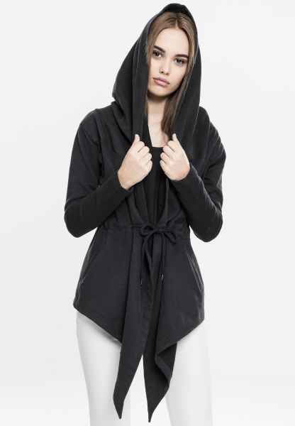 Urban Classics Damen Jacke Ladies Hooded Sweat Cardigan