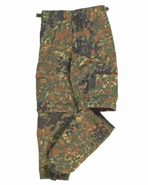 Mil-Tec US ZIP-OFF BDU HOSE KIDS FLECKTARN Kinder