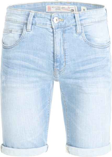 Indicode Herren Jeans Shorts kurze Hose Sommer Bermuda Kaden Destroyed Look