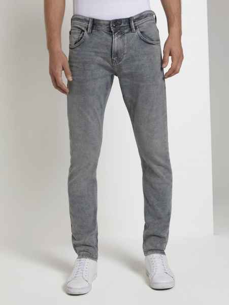TOM TAILOR DENIM Slim Fit Jeans Hose slim PIERS blue grey denim Denim Long 1/1