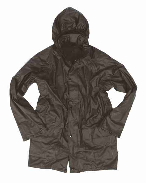 Mil-Tec REGENJACKE SCHWARZ Regen-& Outdoorjacke Jacke