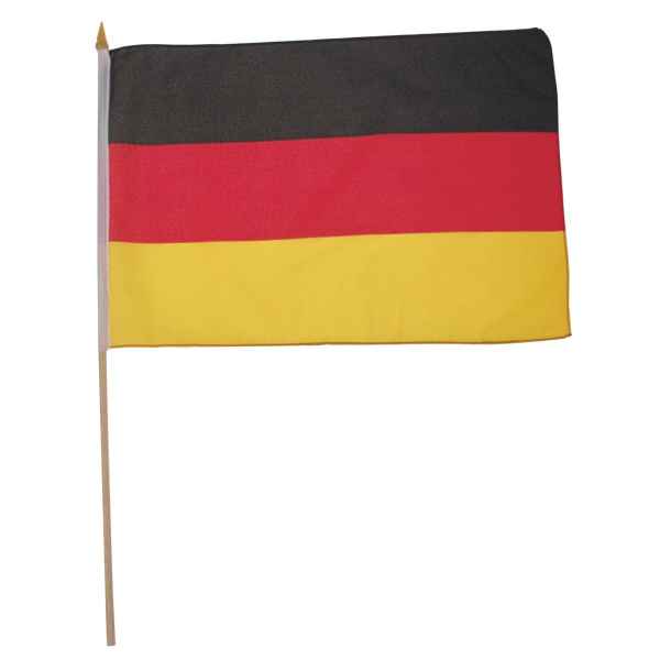 MFH Fahne Deutschland USA Polyester Holzstiel Gr. 30 x 45 cm