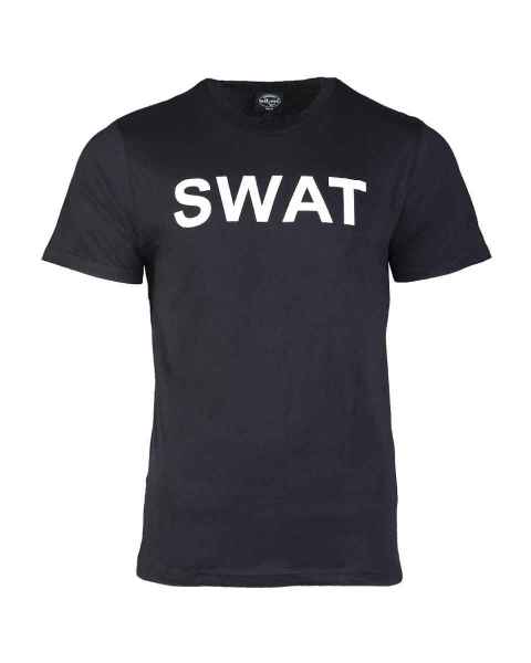 Mil-Tec T-SHIRT M.DRUCK SWAT SCHWARZ T-Shirt print