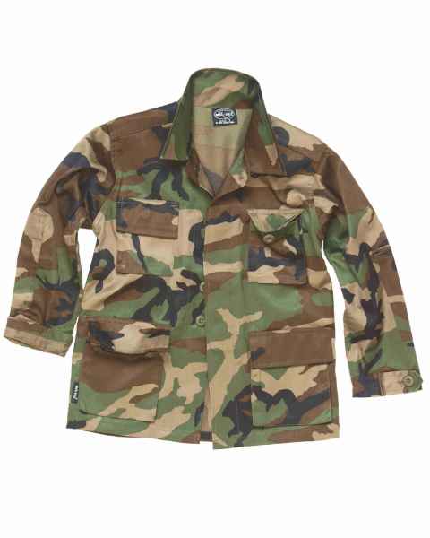 Mil-Tec US BDU JACKE KIDS WOODLAND Kinder