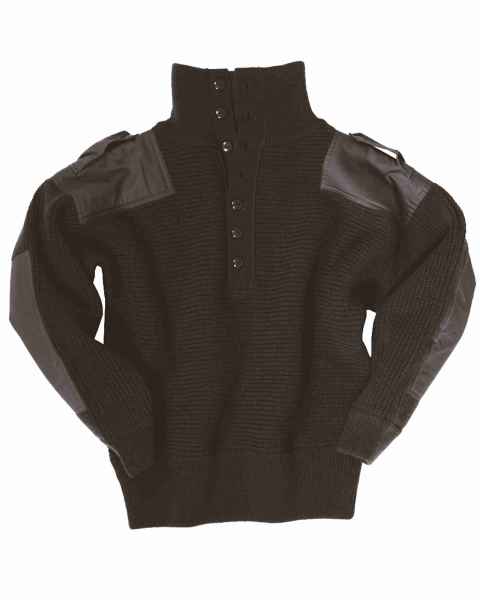 Mil-Tec OESTERR.ALPIN PULLOVER WOLLE SCHWARZ Strickpullover