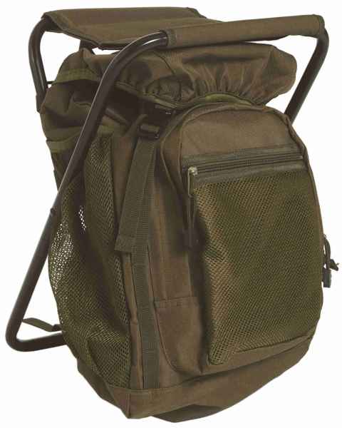 Mil-Tec ANSITZRUCKSACK M.HOCKER OLIV Tourenrucksack Rucksack Tasche