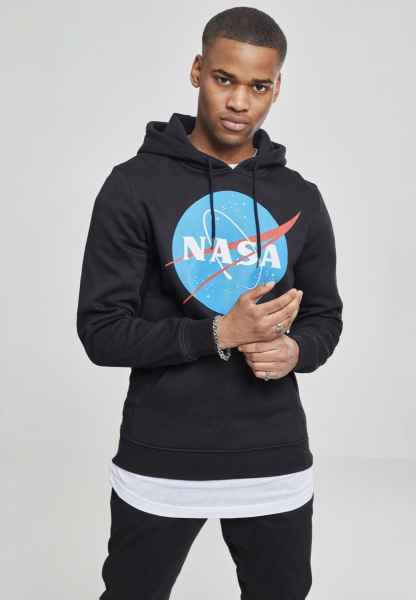 Mister Tee Herren Kapuzenpullover Hoodie Sweatshirt NASA Hoody