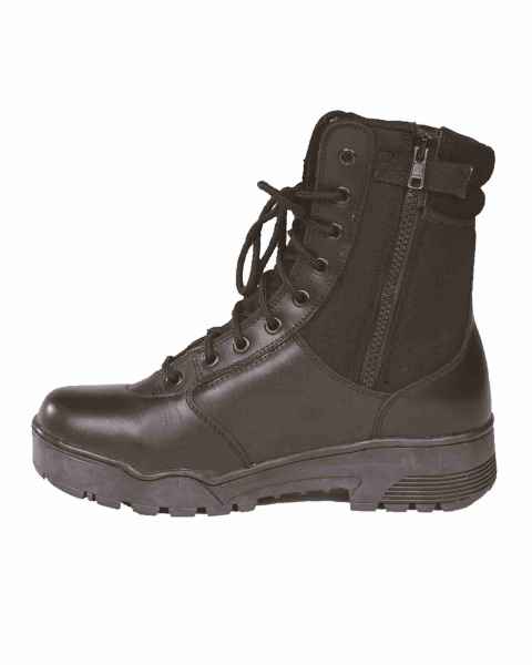 Mil-Tec TACTICAL Stiefel Schuhe LEDER/CORDURA M.RV SCHW Stiefel Schuhe