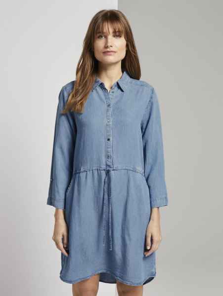 TOM TAILOR DENIM Damen Kleid bright blue denim dress Dress 3/4