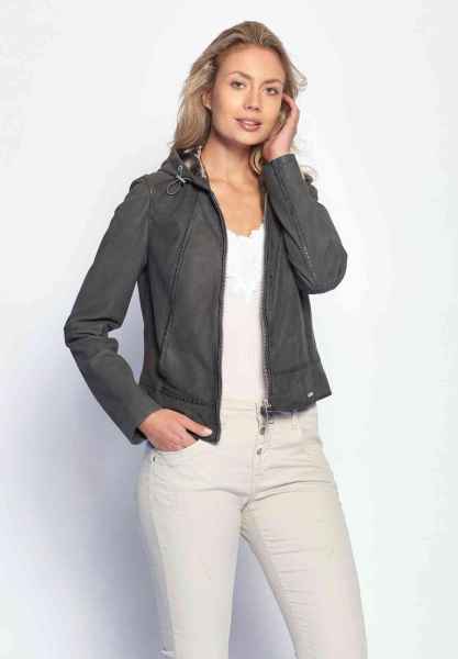 Maze Damen Lederjacke Übergangsjacke Bikerlook Lammleder weich Donie