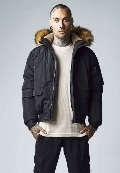 Urban Classics Herren Winterjacke Jacke 2-Tone Bomber Jacket