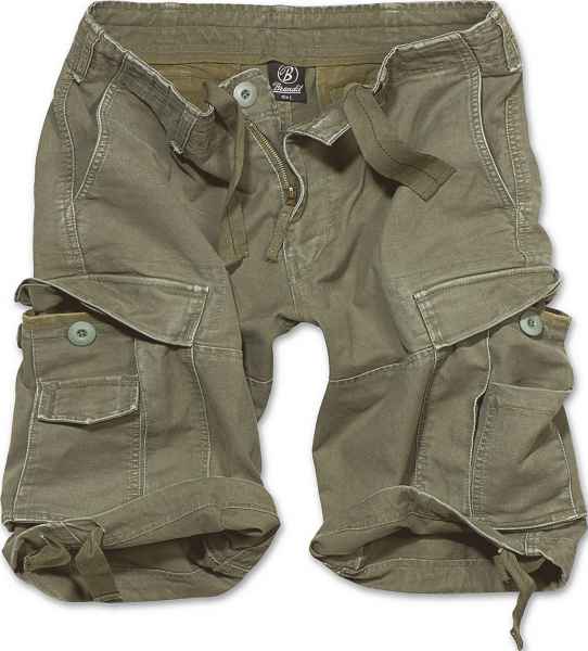BRANDIT Herren Cargo Shorts Vintage 2002 kurze Hose Bermuda Army Outdoor NEU 2002