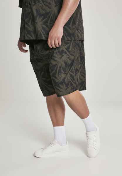 Urban Classics Herren Shorts Kurze Hose Bermuda Pattern Resort Shorts