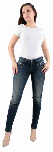 M.O.D Damen Jeans Maria Slim NOS-2003 Hüft Hose Low Waist Slim Leg MOD