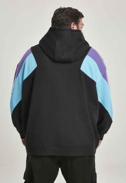 Urban Classics Herren Kapuzenpullover Hoodie Sweatshirt Oversize 3-Tone Hoody