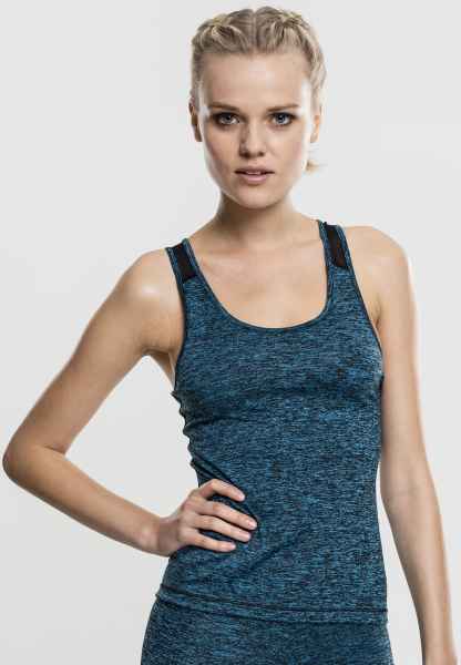 Urban Classics Damen Top Ladies Active Melange Trainings Top