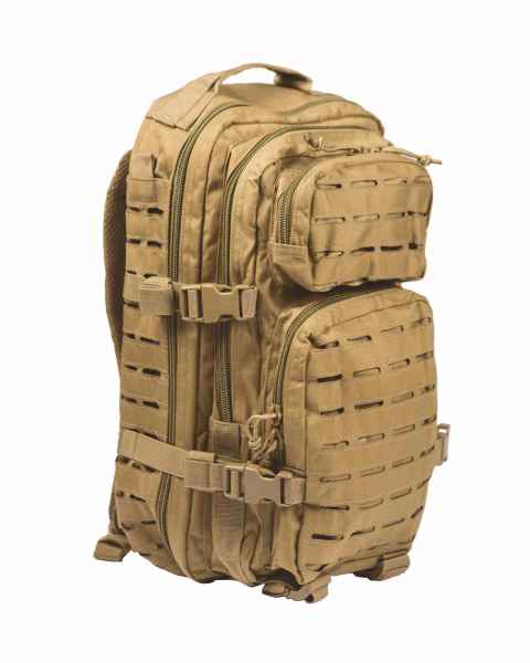 Mil-Tec US ASSAULT PACK SM LASER CUT COYOTE Tourenrucksack Rucksack Tasche