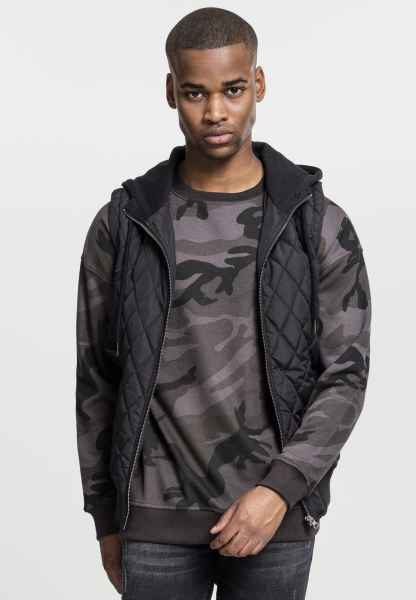 Urban Classics Herren Weste Diamond Quilted Hooded Vest