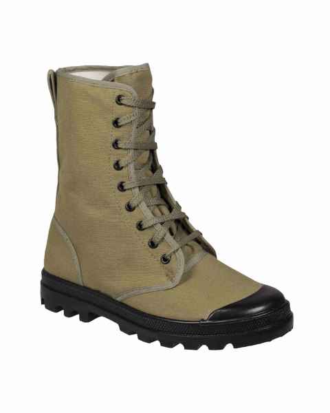 Mil-Tec FRANZ.COM.SCHUHE CANVAS 9-LOCH OLIV Stiefel Schuhe