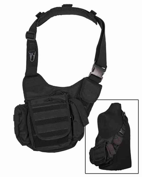 Mil-Tec SLING BAG MULTIFUNCTION SCHWARZ Bauchtasche