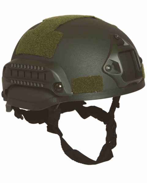 Mil-Tec US GEFECHTSHELM MICH 2002 W/RAIL OLIV Helm