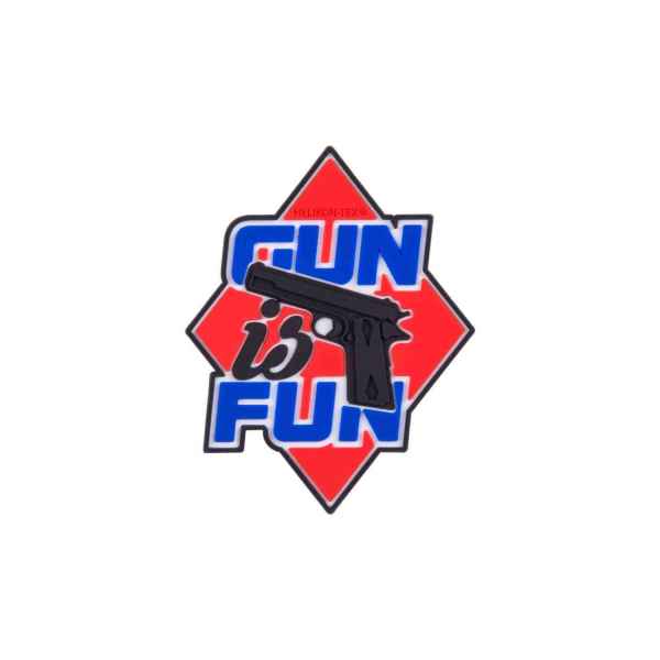 Helikon-Tex Gun is Fun Patch PVC Red Abzeichen Army