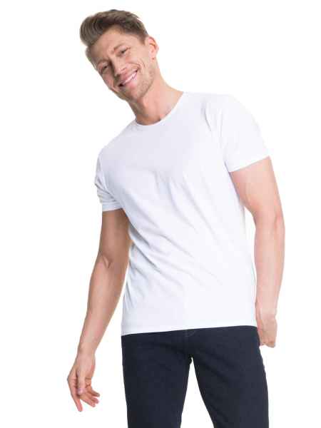 Big Star Herren T-Shirt SS BASIC NEW TS SS 110 Weiss Strick