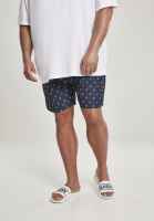 Urban Classics Herren Badehose Badeshorts Schwimmhose Pattern Swim Shorts