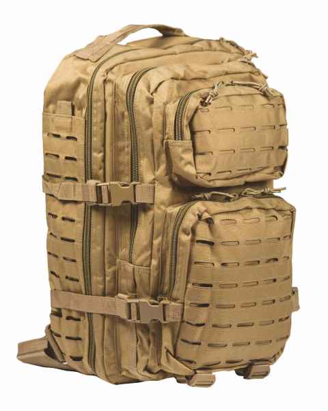 Mil-Tec US ASSAULT PACK LG LASER CUT COYOTE Tourenrucksack Rucksack Tasche