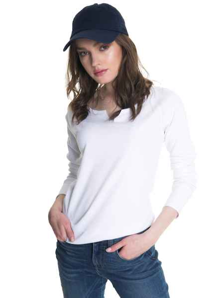 Big Star Damen T-Shirt LS ROSADO 110 Weiss Langarm Shirt Longsleve Slim Fit