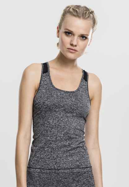 Urban Classics Damen Top Ladies Active Melange Trainings Top