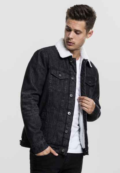 Urban Classics Herren Jeansjacken Jacke Sherpa Denim Jacket