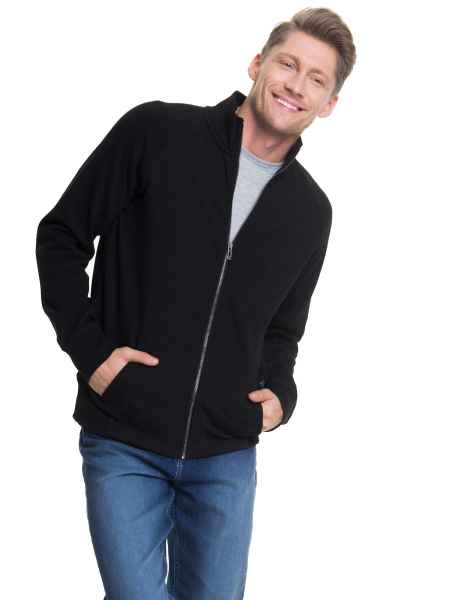 Big Star Herren Sweatshirt MADOROL ZIP SWEAT 900 Schwarz Strick Sweatjacke