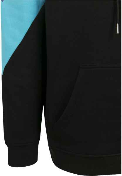 Urban Classics Herren Kapuzenpullover Hoodie Sweatshirt Oversize 3-Tone Hoody