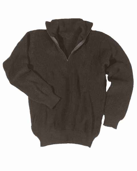 Mil-Tec TROYER 750 GR SCHWARZ Strickpullover