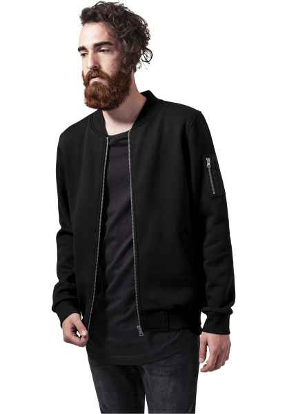 Urban Classics Herren Sweatjacke Jacke Sweatshirt Sweat Bomber Jacket