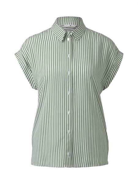 TOM TAILOR Damen Bluse Hemd Freizeit Business short sleeve blouse