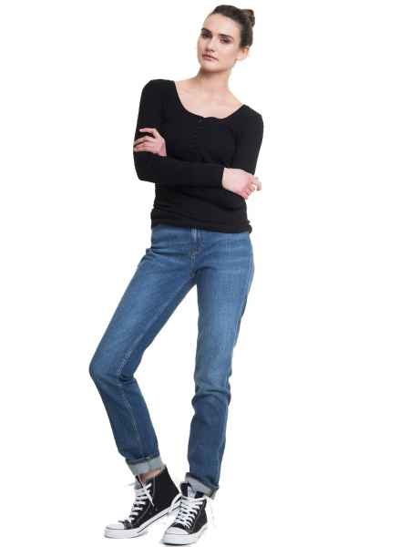 Big Star Damen Jeans LINDA 369 Regular Fit MEDIUM DENIM Regular Fit Hose